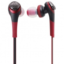 铁三角（Audio-technica）ATH-CKS550IS 重低音 入耳式耳机 红色